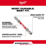 Milwaukee Assorted Double-Ended Screwdriver Bit Set Alloy Steel 3 pc