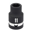 Craftsman 11 mm X 1/2 in. drive Metric Shallow Socket 1 pc
