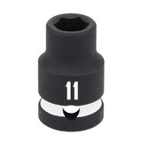 Craftsman 11 mm X 1/2 in. drive Metric Shallow Socket 1 pc