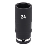 Craftsman 24 mm X 1/2 in. drive Metric Deep Impact Socket 1 pc