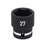Craftsman 27 mm X 1/2 in. drive Metric Shallow Socket 1 pc