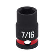 Craftsman 7/16 in. X 3/8 in. drive SAE Shallow Socket 1 pc