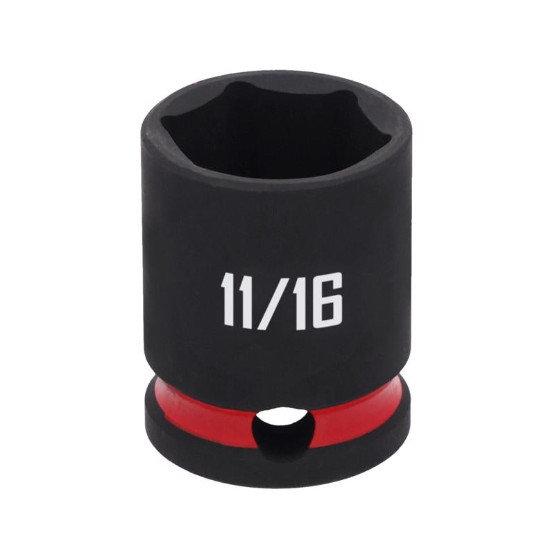 Craftsman 11/16 in. X 3/8 in. drive SAE Shallow Socket 1 pc