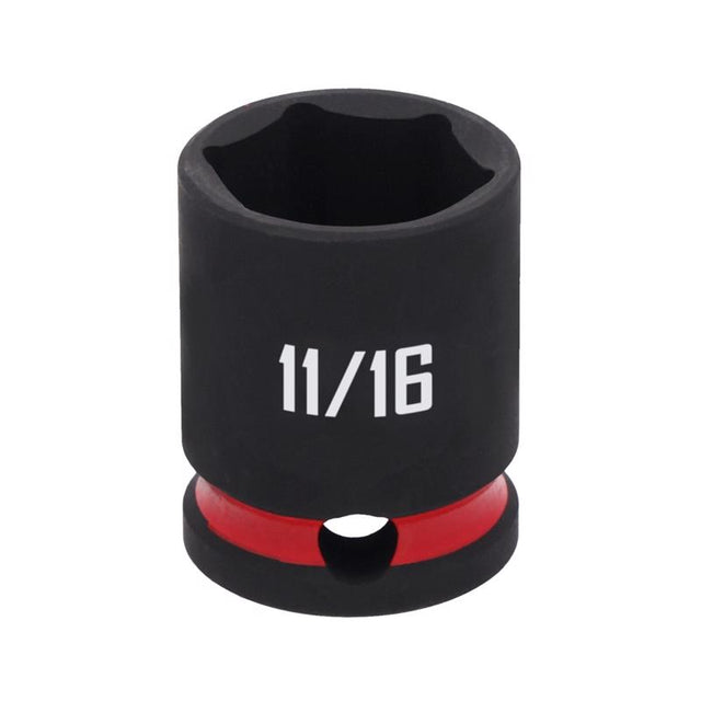 Craftsman 11/16 in. X 3/8 in. drive SAE Shallow Socket 1 pc
