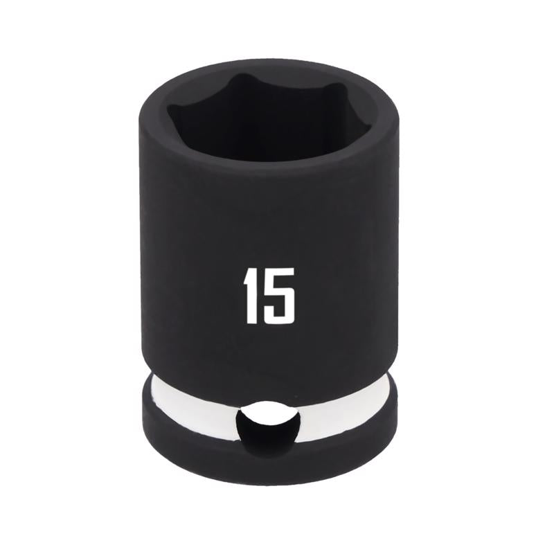 Craftsman 15 mm X 3/8 in. drive Metric Shallow Socket 1 pc