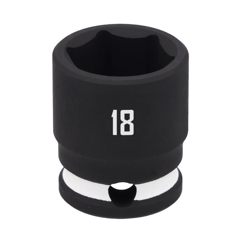 Craftsman 18 mm X 3/8 in. drive Metric Shallow Socket 1 pc