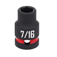 Craftsman 7/16 in. X 1/2 in. drive SAE Shallow Socket 1 pc