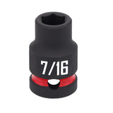 Craftsman 7/16 in. X 1/2 in. drive SAE Shallow Socket 1 pc