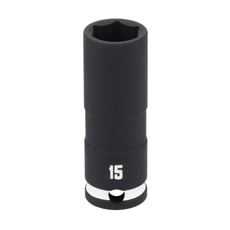 Craftsman 15 mm X 3/8 in. drive Metric Deep Impact Socket 1 pc