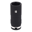 Craftsman 18 mm X 3/8 in. drive Metric Deep Impact Socket 1 pc