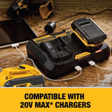 DeWalt 20V-60V MAX Flexvolt 9 Ah Lithium-Ion Battery and Charger 2 pc