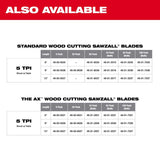 Milwaukee Sawzall 9 in. High Speed Steel Reciprocating Saw Blade 5 TPI 25 pk