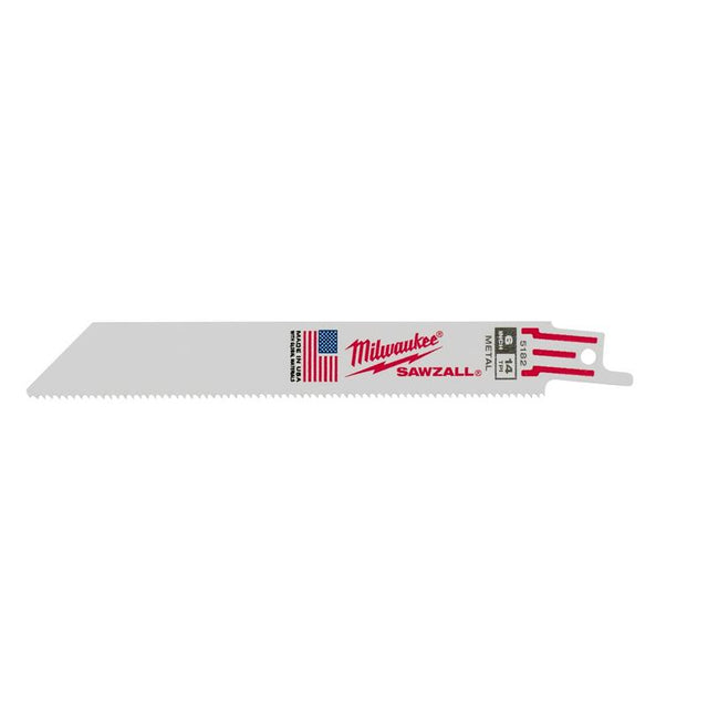 Milwaukee Sawzall 6 in. High Speed Steel Reciprocating Saw Blade 14 TPI 50 pk