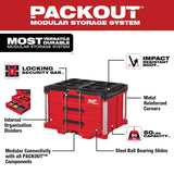PACKOUT Rolling Drawer w 2-Drawer and 3-Drawer Tool Box 3PC Stack