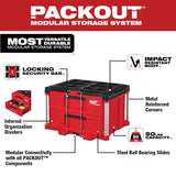 PACKOUT Rolling Drawer w 2-Drawer and 3-Drawer Tool Box 3PC Stack