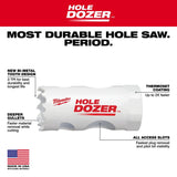 Milwaukee HOLE DOZER 13/16 in. Bi-Metal 2.125 in. L X 5/8 in. D Hole Saw