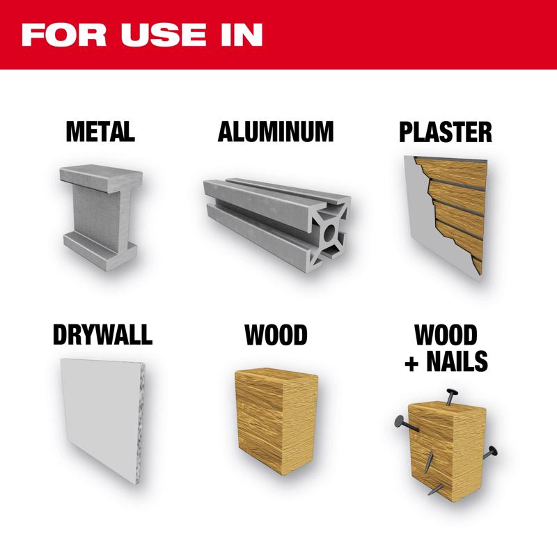 Milwaukee 1-5/16 in. Bi-Metal 1.88 in. L X 5/8 in. D Hole Saw