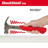 Milwaukee 12 oz Smooth Face Claw Hammer 10 in. Steel Handle