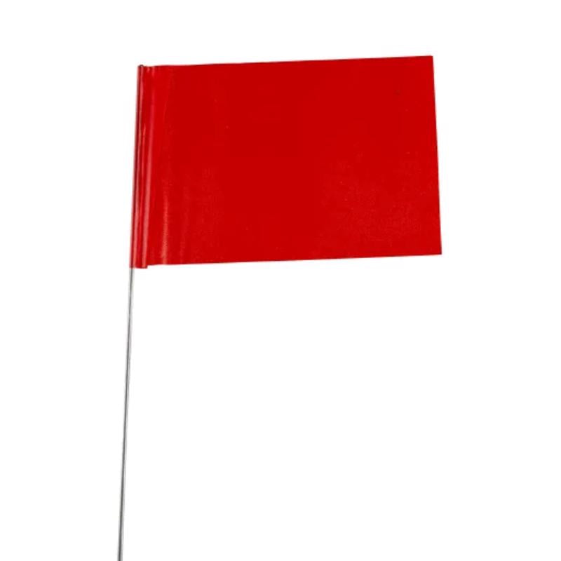 CH Hanson Co. 15 in. Fluorescent Red Stake Flags PVC 1 pk