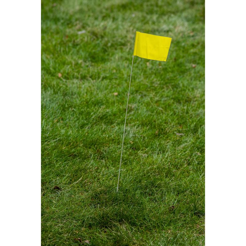 CH Hanson Co. 15 in. Yellow Stake Flags PVC 1 pk