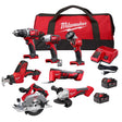 Milwaukee 18V M18 Cordless Brushed 7 Tool Combo Kit