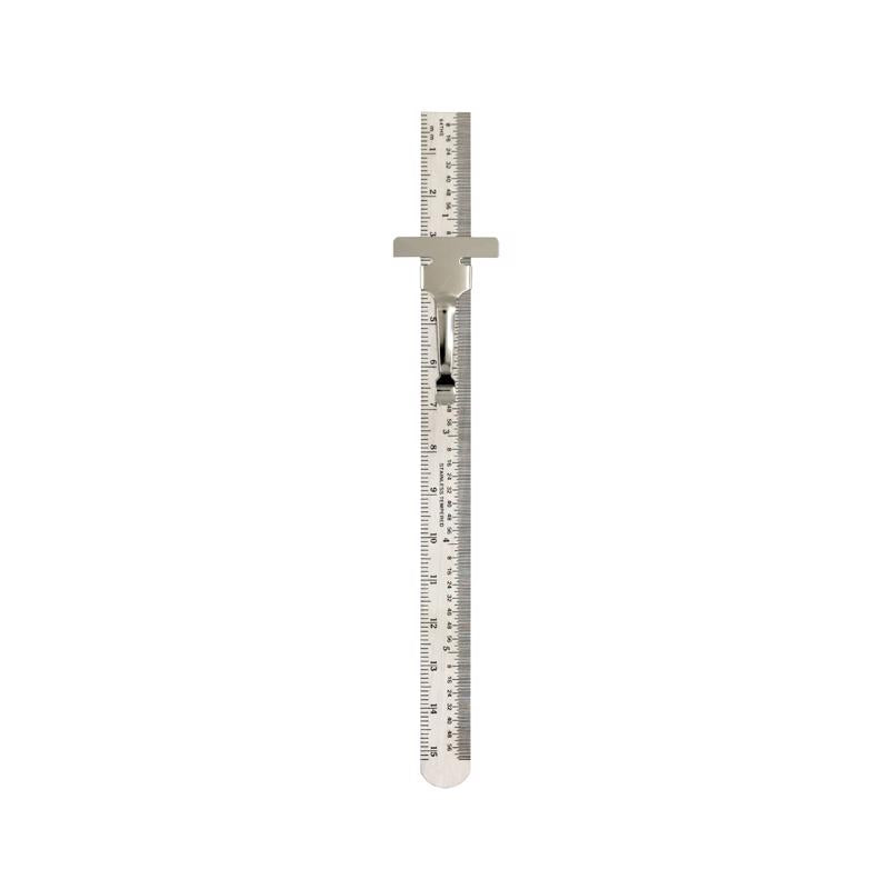 General Tools 6 in. L X 0.46 in. W Stainless Steel Precision Pocket Rule Metric and SAE