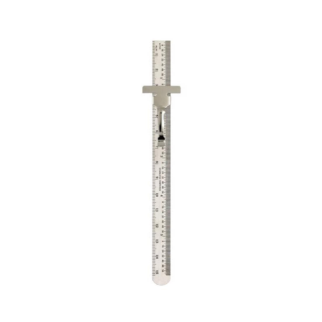 General Tools 6 in. L X 0.46 in. W Stainless Steel Precision Pocket Rule Metric and SAE
