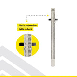 General Tools 6 in. L X 0.46 in. W Stainless Steel Precision Pocket Rule Metric and SAE