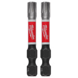 Milwaukee Hex 2 in. X 2 in. L Driver Bit Set Alloy Steel 2 pk