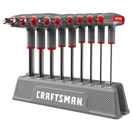 Craftsman Overdrive SAE T-Handle Hex Key Set 9 pc