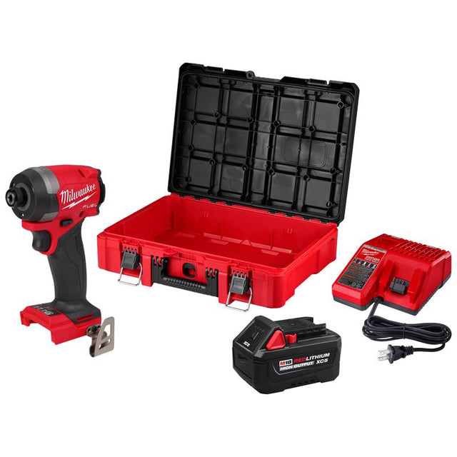 Milwaukee M18 FUEL 1/4 in. Cordless Brushless Impact Driver Kit (Battery)