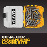 DEWALT 1 in. L Steel Compact Magnetic Drill Bit Set Hex Shank 18 pc