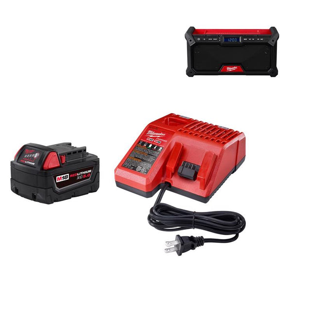 M18 5.0Ah Starter Kit w Jobsite Radio