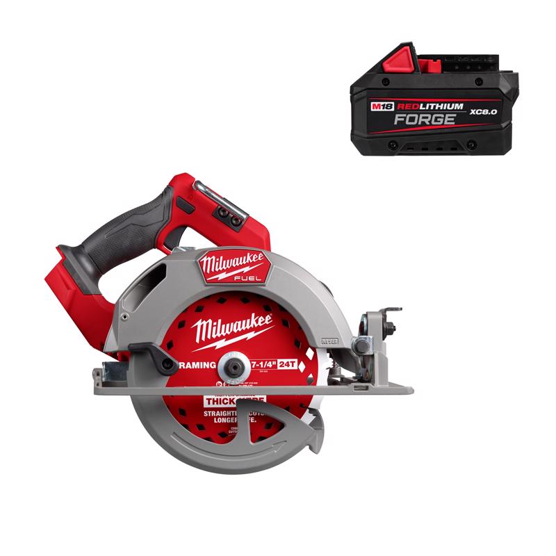 M18 FUEL 7-1/4" Circ Saw w M18 8.0Ah Forge Battery Pack