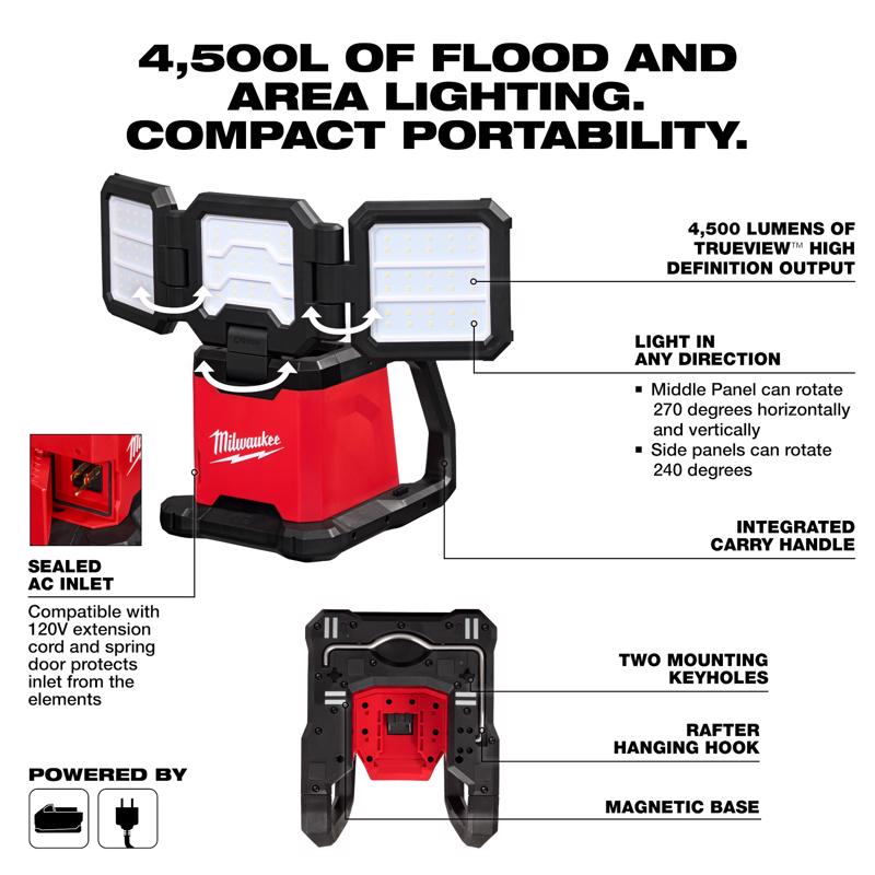 M18 5.0Ah Starter Kit w Rover Dual Power Light