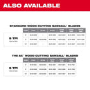 Milwaukee Sawzall 6 in. Bi-Metal Thin Kerf Reciprocating Saw Blade 5 TPI 5 pk