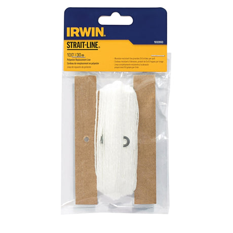 Irwin Strait-Line White Twisted Chalk Line Refill 100 ft. White