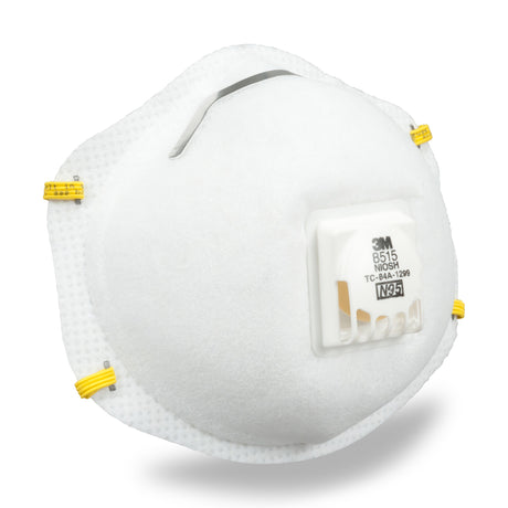 3M N95 Metal Working Disposable Respirator Valved White 1 pc