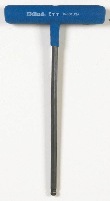 HEX KEY PWR TBALL 8MM 9"