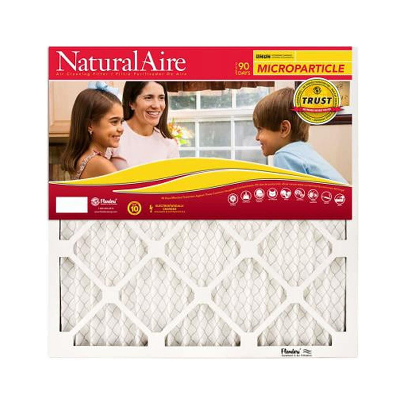 NaturalAire 20 in. W X 20 in. H X 1 in. D Synthetic 10 MERV Pleated Microparticle Air Filter 1 pk