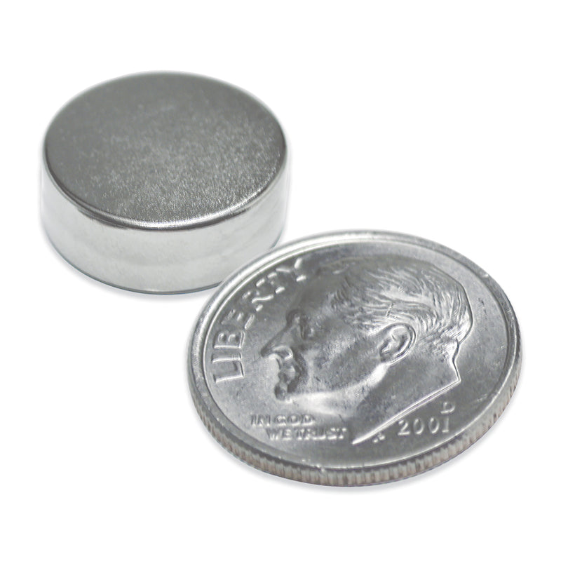 Magnet Source .118 in. L X .315 in. W Silver Super Disc Magnets 2.9 lb. pull 10 pc
