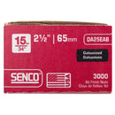 Senco 2-1/2 in. L X 15 Ga. Angled Strip Galvanized Finish Nails 34 deg 3000 pk