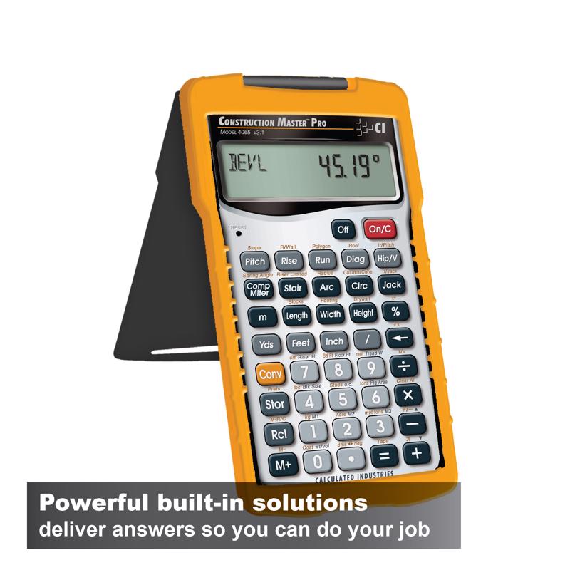 Calculated Industries Master Pro Gray 11 digit Construction Calculator