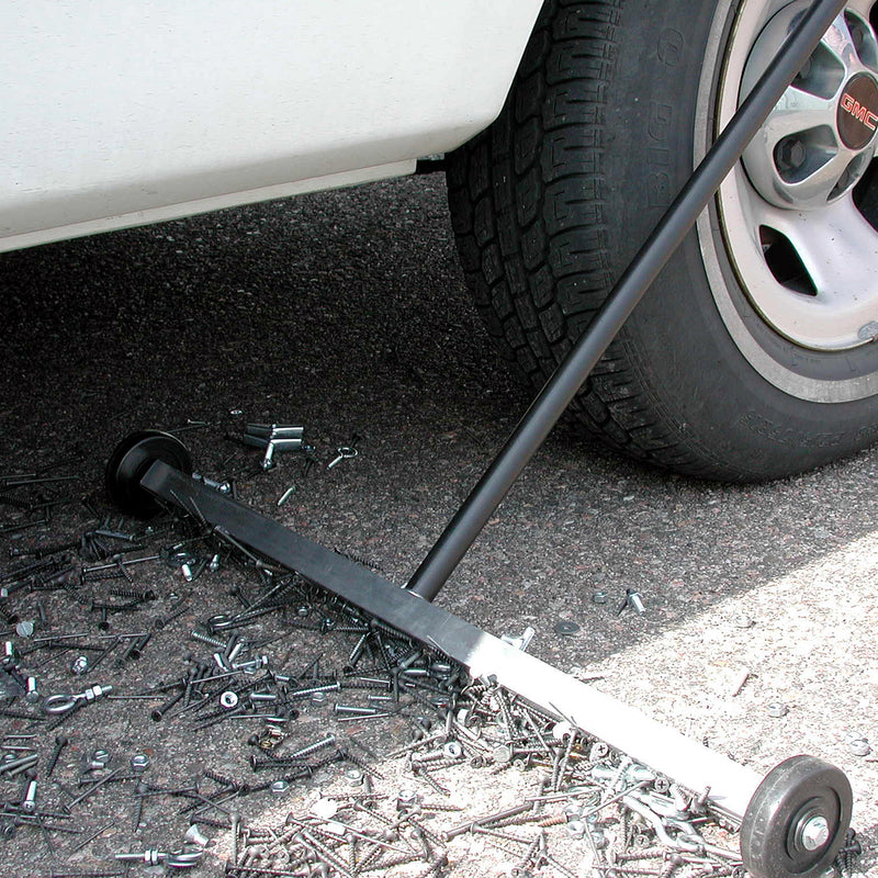 Magnet Source 43 in. L X 30 in. W Black/White Push-Type Magnetic Mini Sweeper 55 lb. pull 1 pc