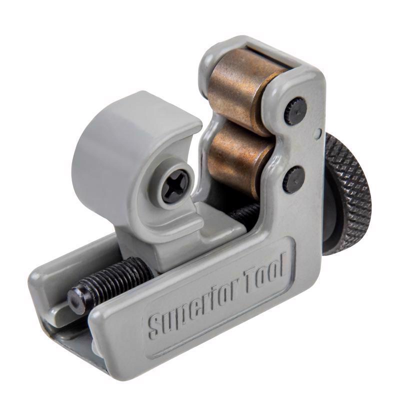 Superior Tool 1-1/8 in. Mini Tube Cutter Black/Gray 1 pc
