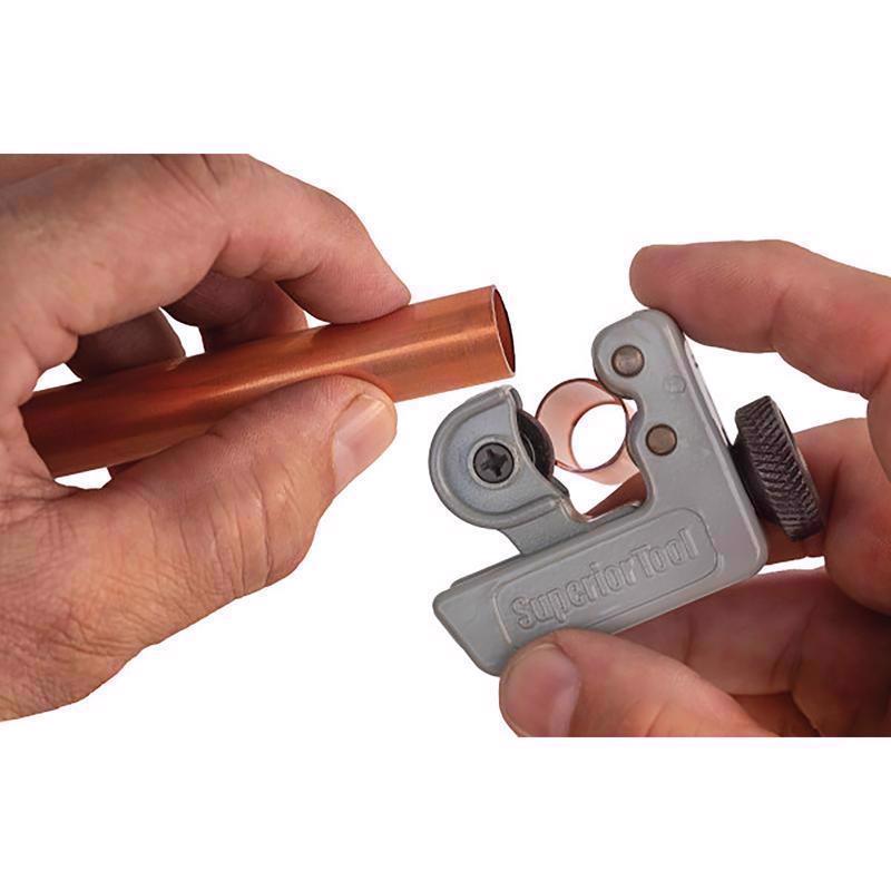 Superior Tool 1-1/8 in. Mini Tube Cutter Black/Gray 1 pc