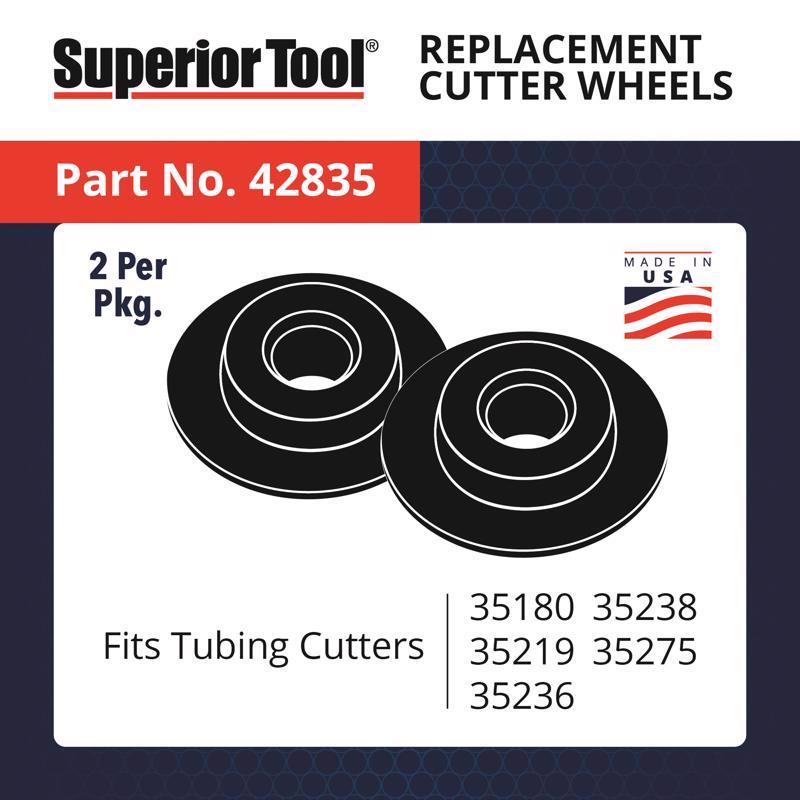 Superior Tool 1-5/8 in. Tube Cutter Black/Gray 1 pk