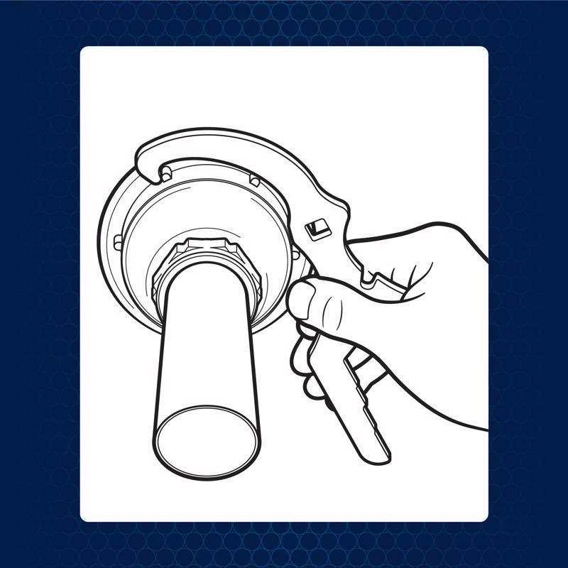 Superior Tool Drain Wrench 5-1/4 in. L