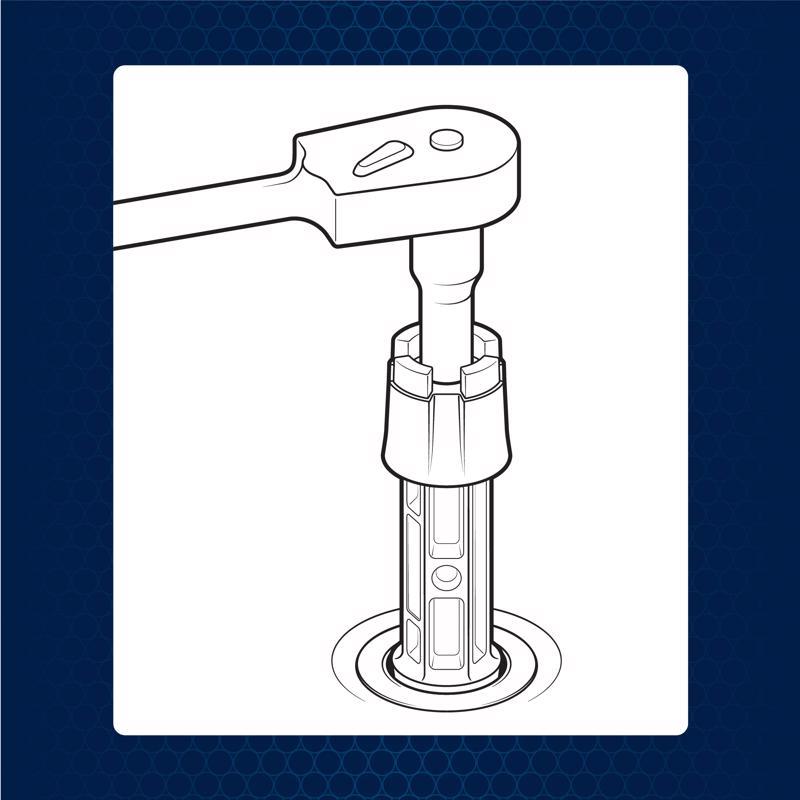 Superior Tool Drain Wrench Gray 1 pc