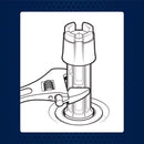 Superior Tool Drain Wrench Gray 1 pc